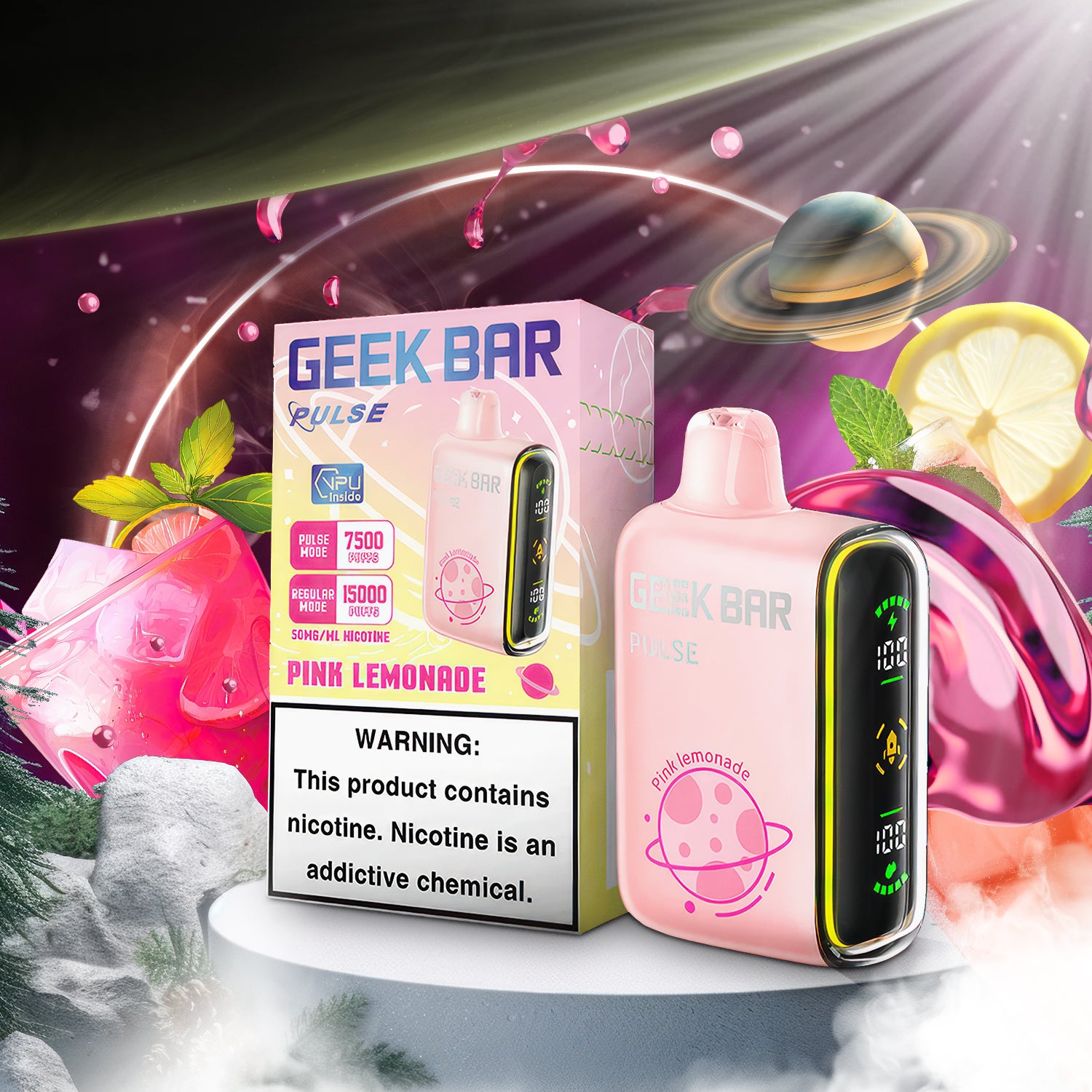 Geek Bar Pulse 15K Disposable - Pink Lemnonade