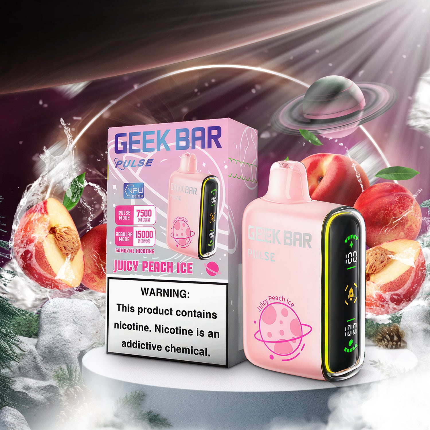 Geek Bar Pulse 15K Disposable - Juicy Peach Ice