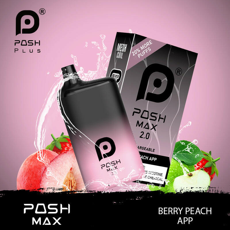 POSH MAX 2.0 5200 DISPOSABLE-BERRY PEACH APP