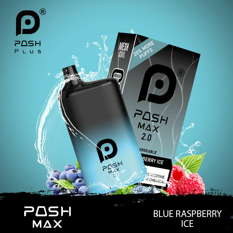 POSH MAX 2.0 5200 DISPOSABLE-BLUE RASPBERRY ICE