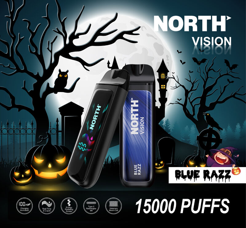 North Vision 15K Disposable - Blue Razz Halloween Edition