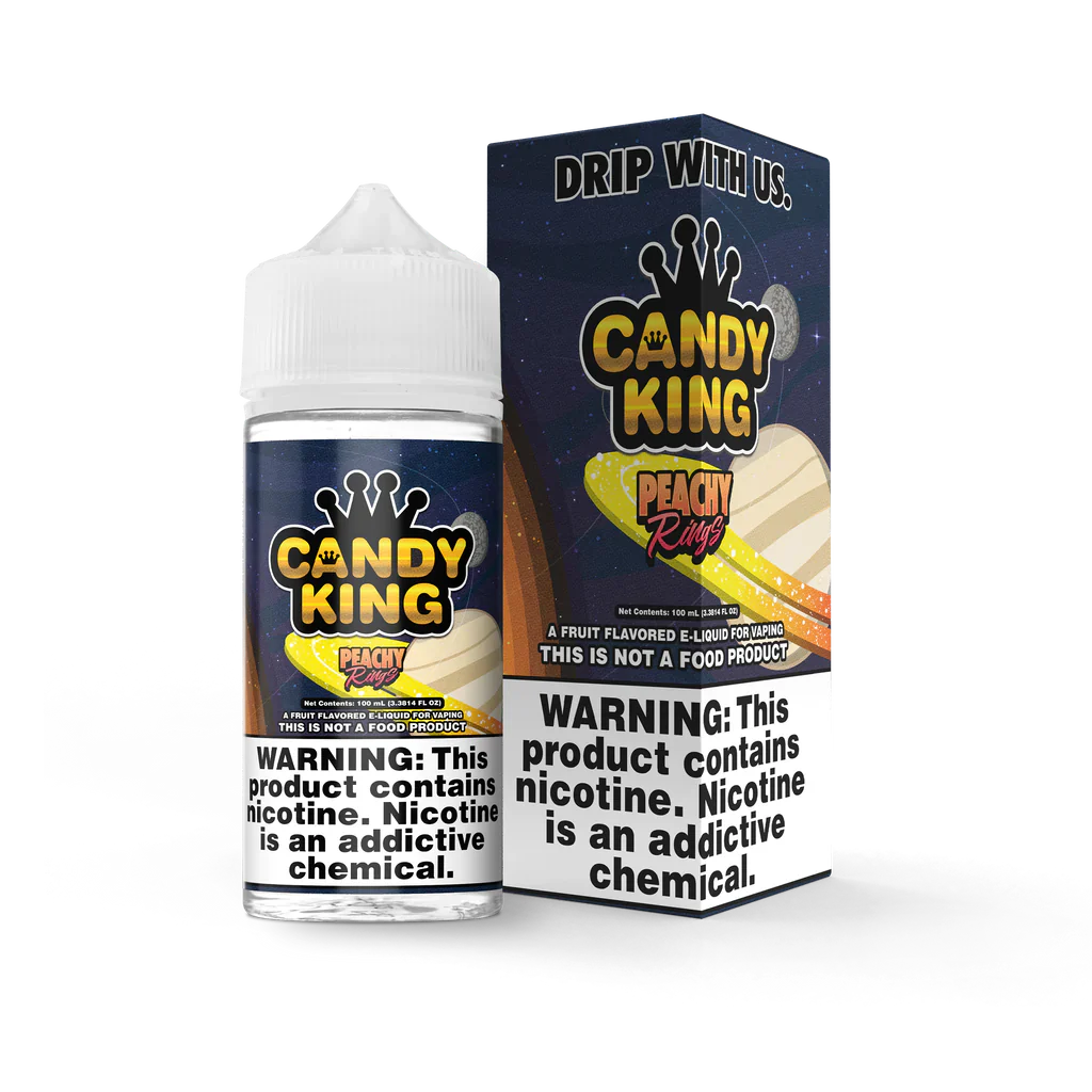 Candy King E-Liquid 100ML PEACHY RINGS