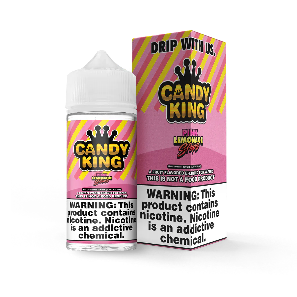 Candy King E-Liquid 100ML PINK LEMONADE STRIPS