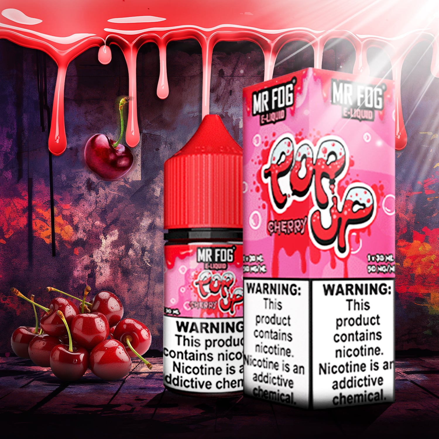 MR FOG E-LIQUID POP UP 30ML - Cherry 