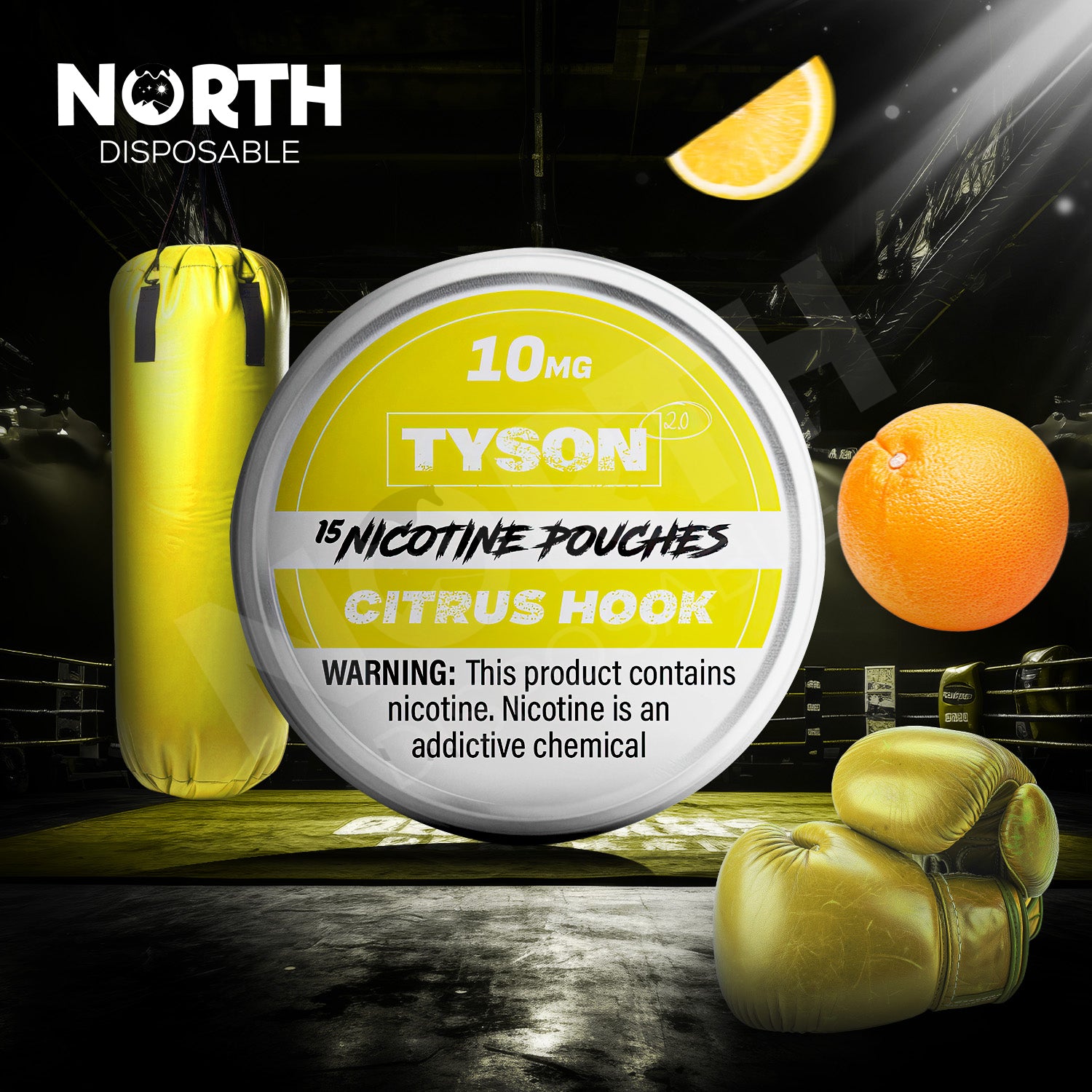 TYSON 2.0 Nicotine Pouches - Citrus Hook 10mg  