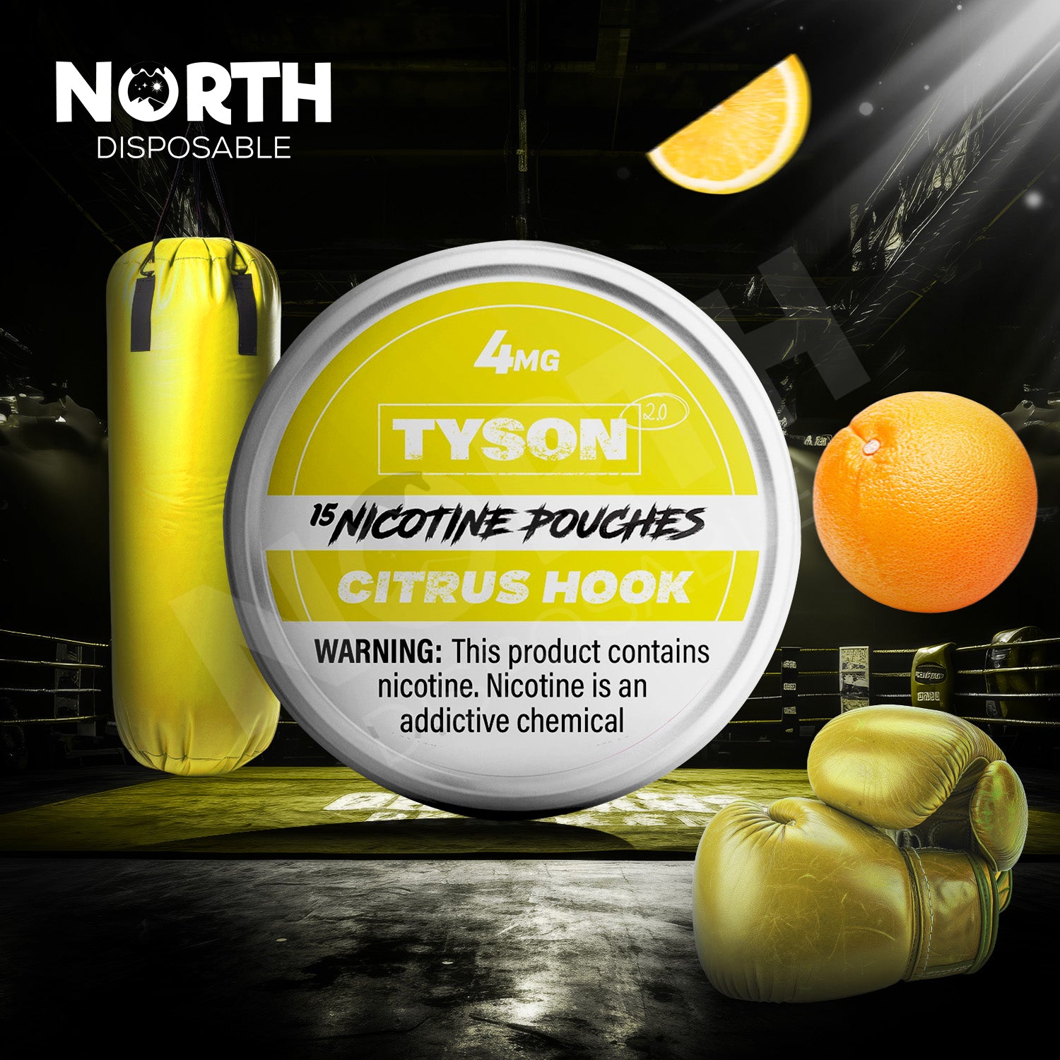 TYSON 2.0 Nicotine Pouches - Citrus Hook 4mg  