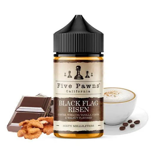 Five Pawns Original Series Nicotine E-Liquid 60ML - Black Flag Risen 