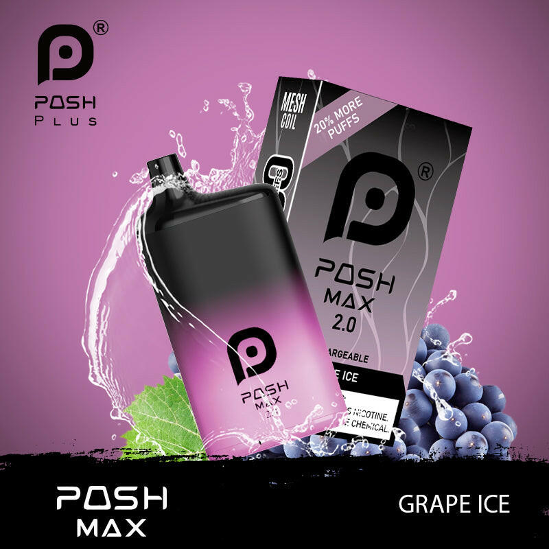 POSH MAX 2.0 5200 DISPOSABLE-GRAPE ICE