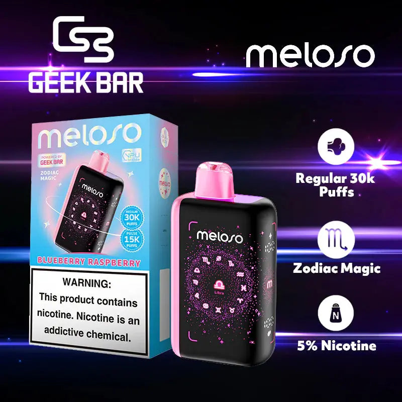 Geek Bar Meloso 30K Disposable - Blueberry Raspberry (Libra)