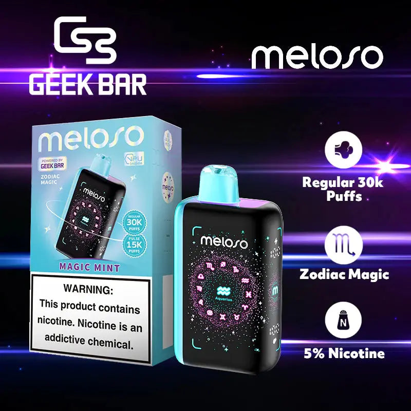 Geek Bar Meloso 30K Disposable - Magic Mint (Aquarius)