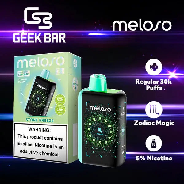 Geek Bar Meloso 30K Disposable - Stone Freeze (Scorpio)