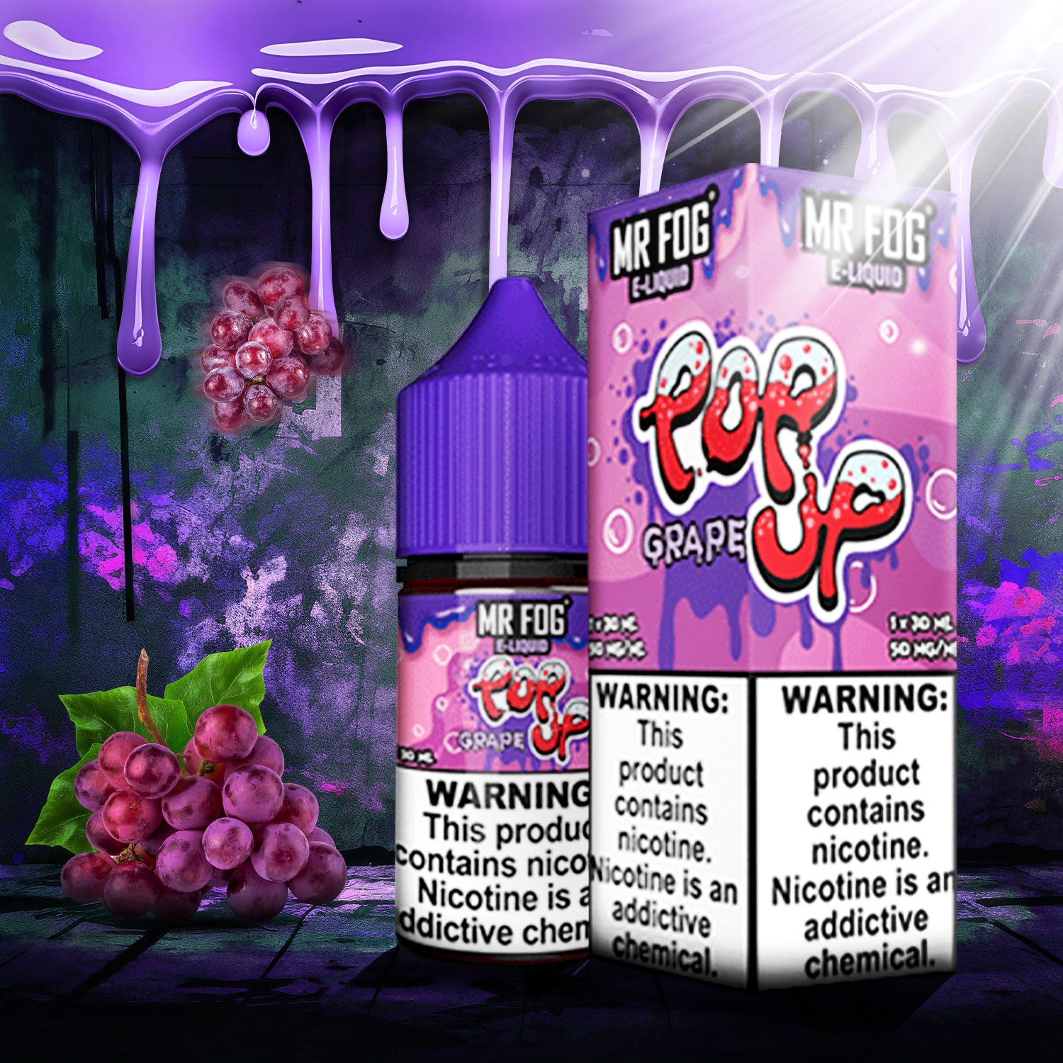 MR FOG E-LIQUID POP UP 30ML - Grape 