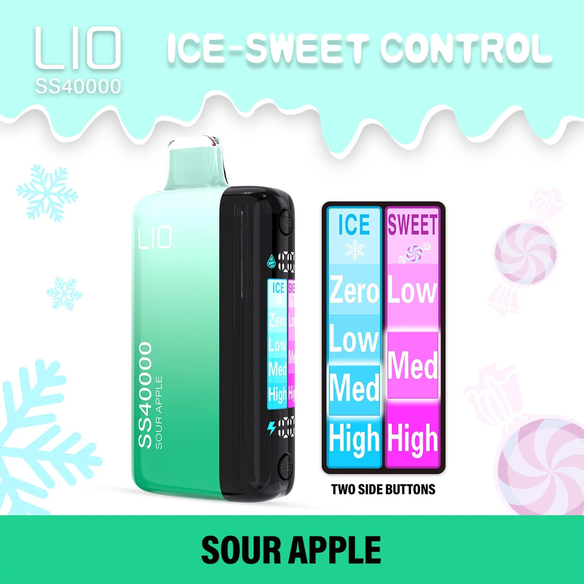 IJOY Lio SS40000 Disposable - Sour Apple 