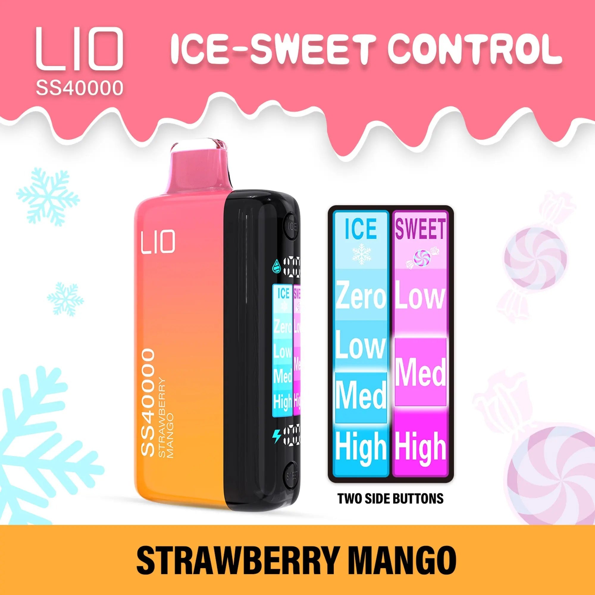 IJOY Lio SS40000 Disposable - Strawberry Mango 