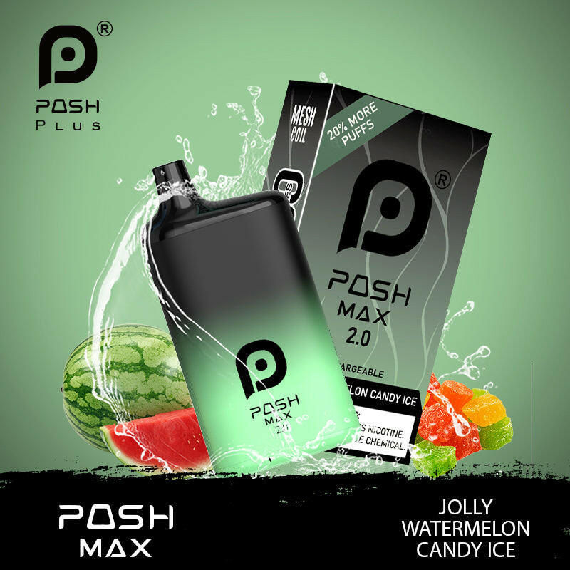 POSH MAX 2.0 5200 DISPOSABLE-JOLLY WATERMELON CANDY ICE