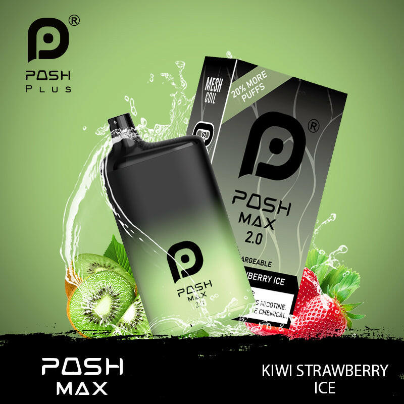 POSH MAX 2.0 5200 DISPOSABLE-KIWI STRAWBERRY ICE