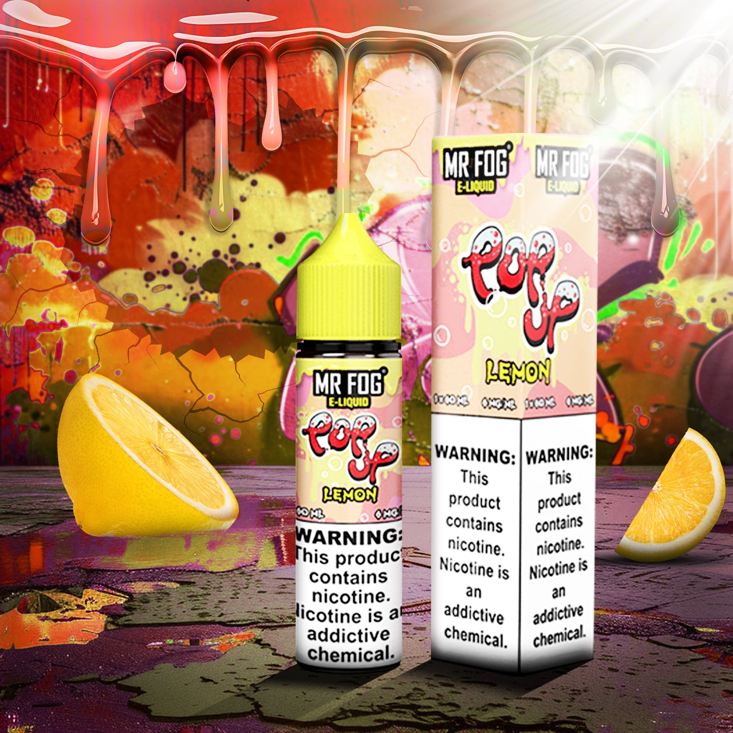 MR FOG E-LIQUID POP UP 60ML - Lemon 