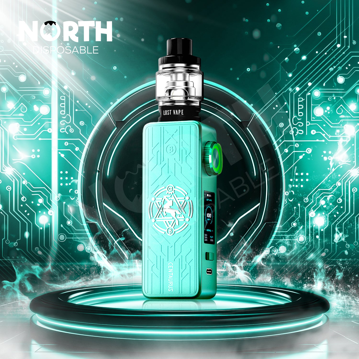 Lost Vape Quest Centaurus M100 100W 18650 Starter Kit With 4ML Centaurus Sub Coo Tank - Icy Mint