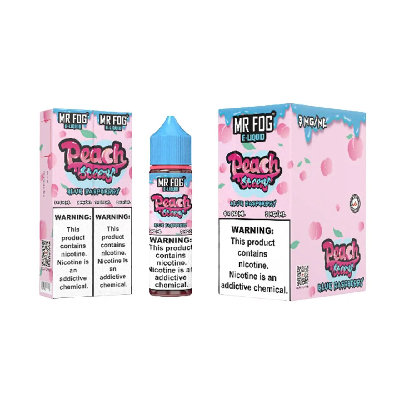 Mr Fog Steezy Nicotine E-Liquid 60ML - Peach Blue Raspberry 