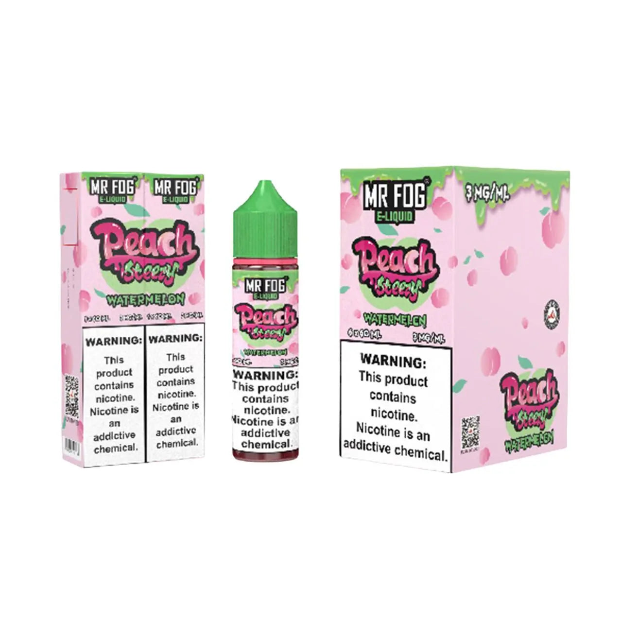 Mr Fog Steezy Nicotine E-Liquid 60ML - Peach Watermelon 