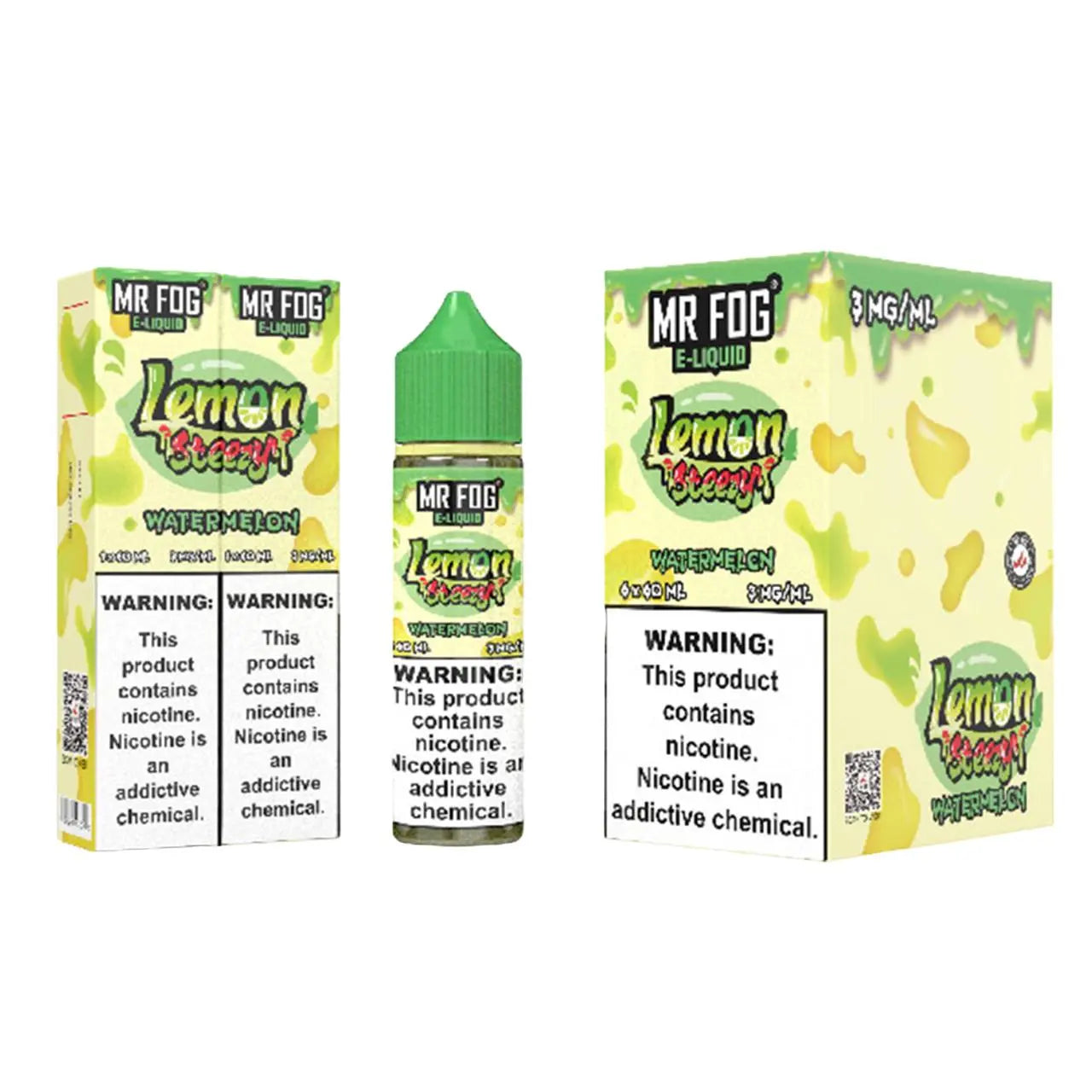 Mr Fog Steezy Nicotine E-Liquid 60ML - Lemon Watermelon 