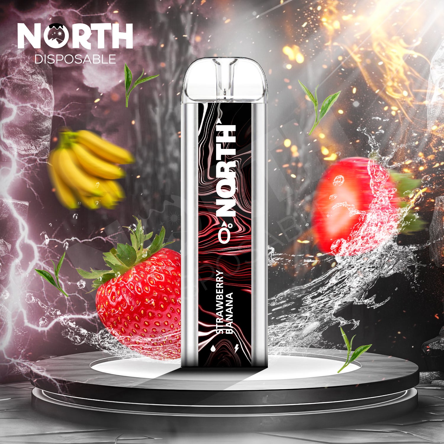 North 5000 0% - Strawberry Banana