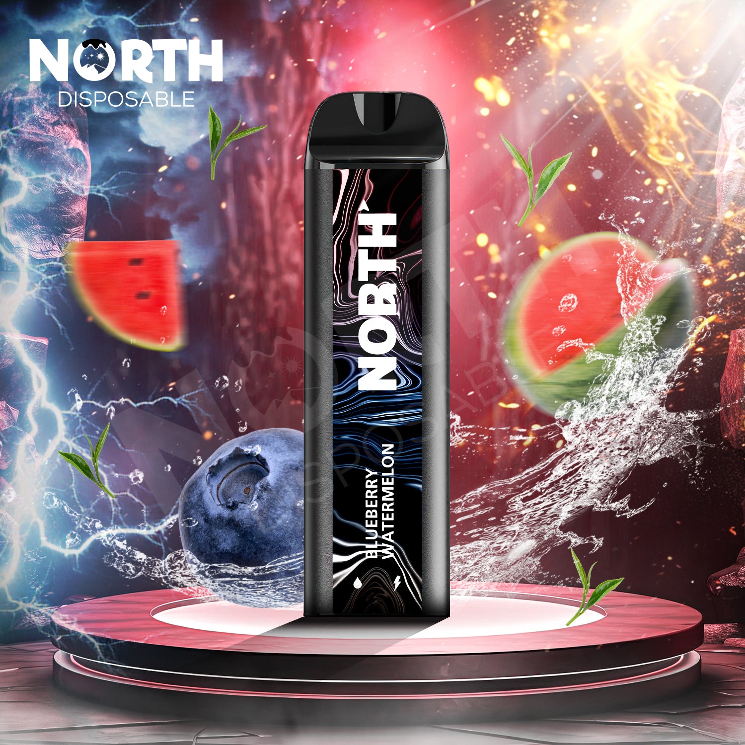 North 5000 Disposable 3% - Blueberry Watermelon
