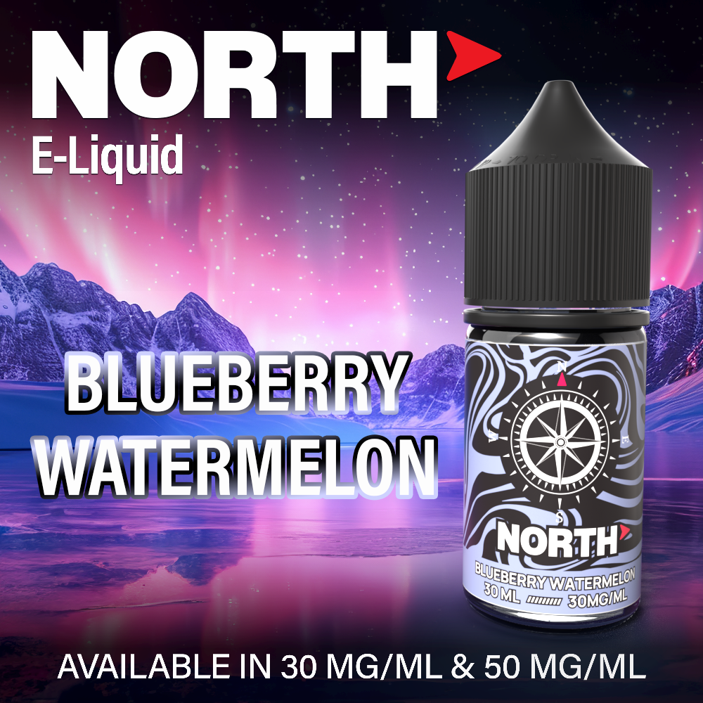 North Nicotine Salt E-Liquid 30ML - Blueberry Watermelon