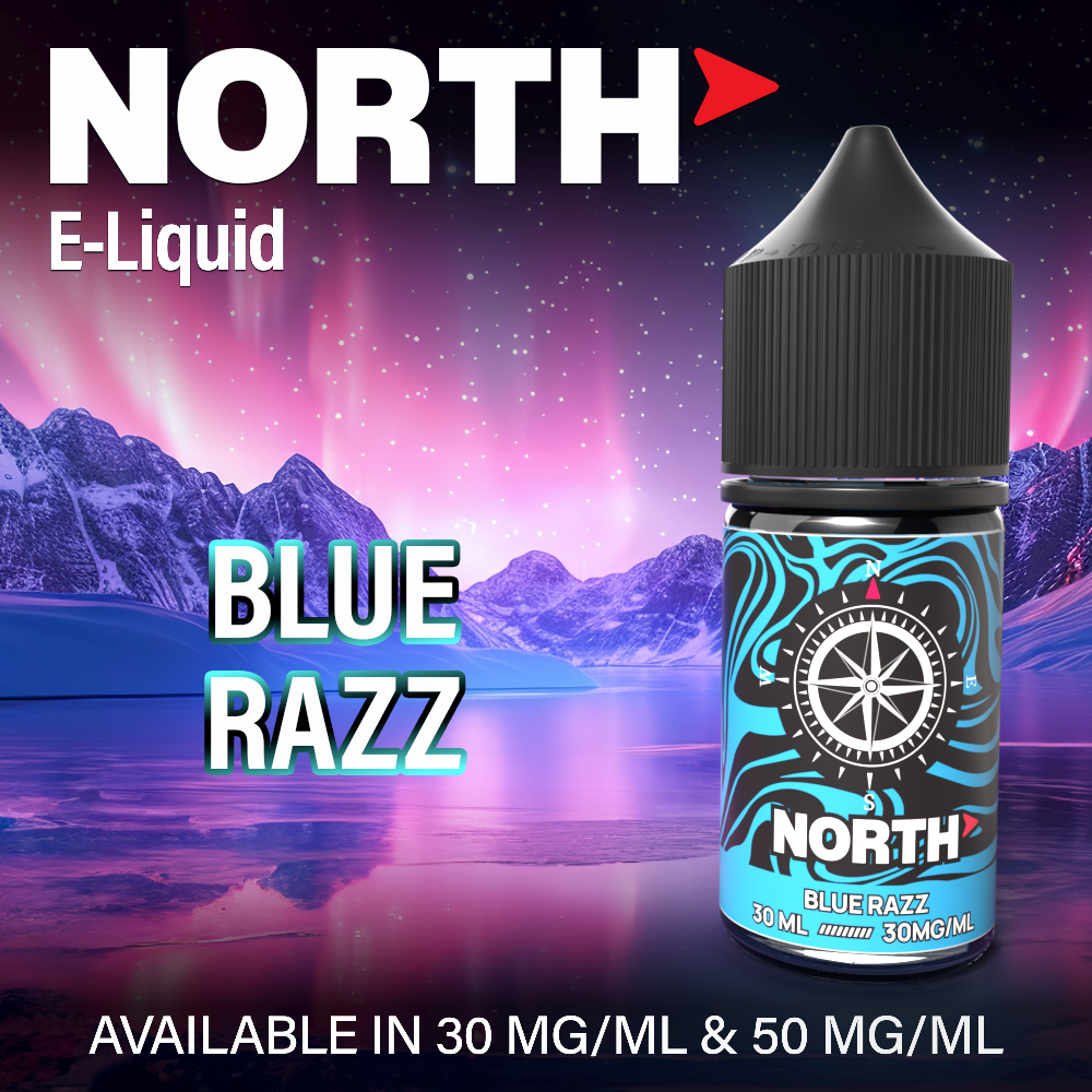 North Nicotine Salt E-Liquid 30ML - Blue Razz