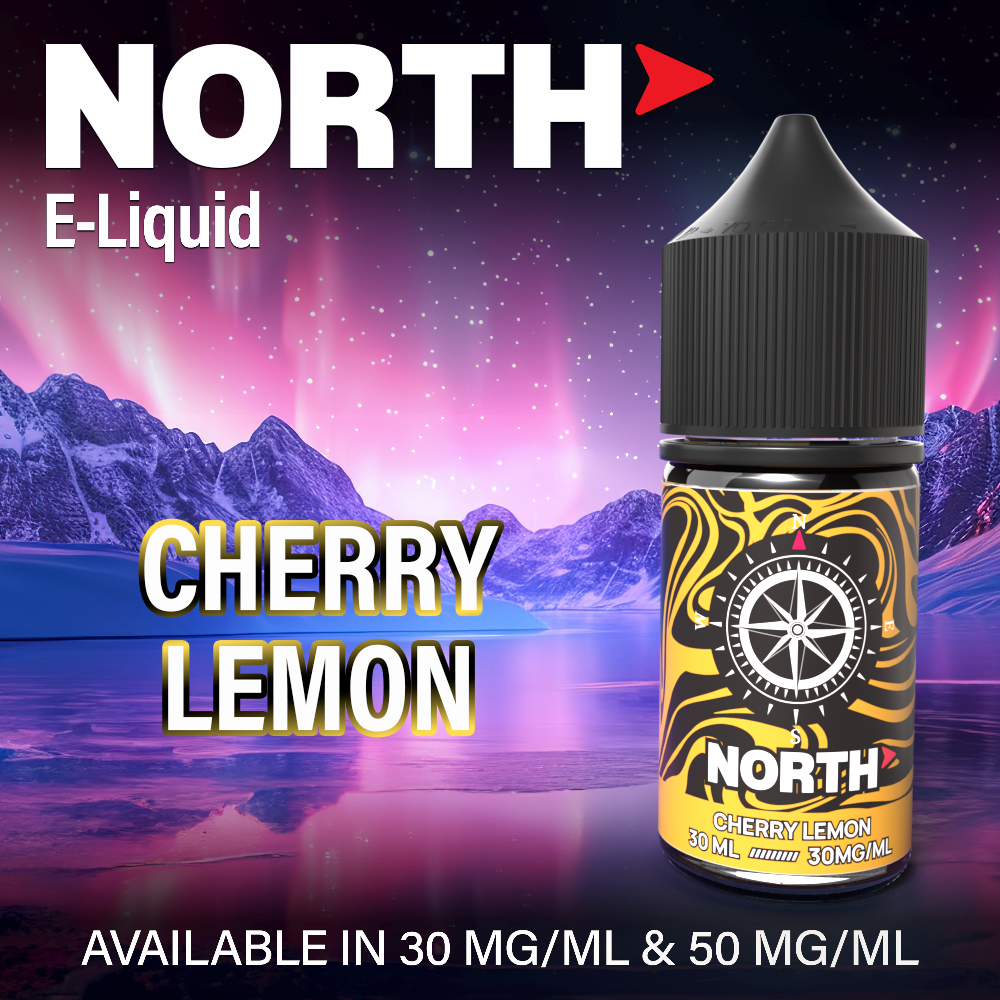 North Nicotine Salt E-Liquid 30ML - Cherry Lemon