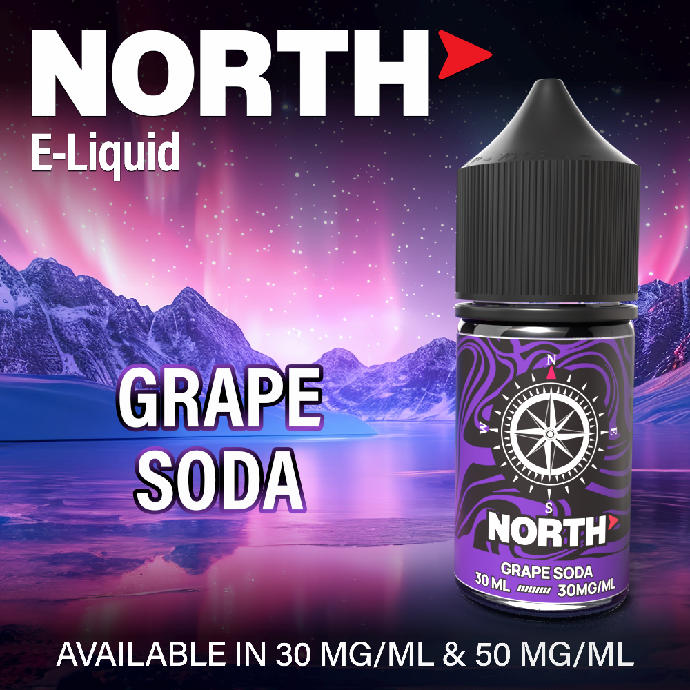 North Nicotine Salt E-Liquid 30ML - Grape Soda