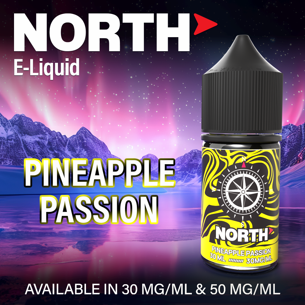 North Nicotine Salt E-Liquid 30ML - Pineapple Passion