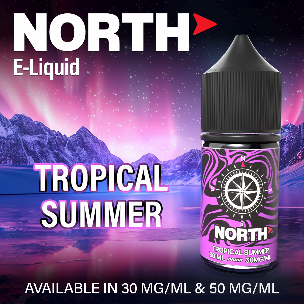 North Nicotine Salt E-Liquid 30ML - Tropical Summer