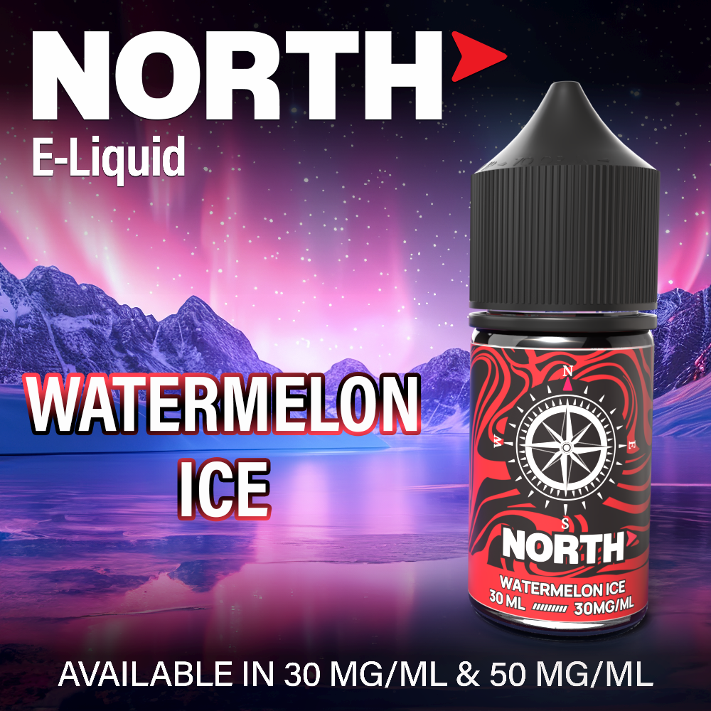 North Nicotine Salt E-Liquid 30ML - Watermelon Ice