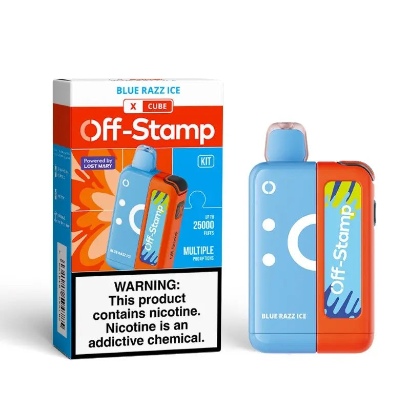 Off-Stamp X Cube 25K Disposable Kit - Blue Razz Ice