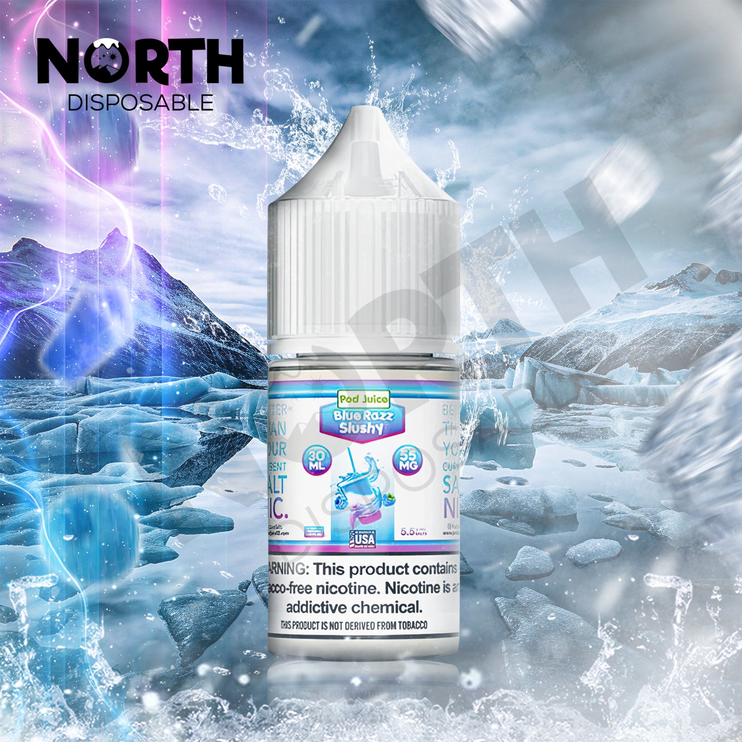 POD Juice ICED Synthetic Nicotine Salt E-Liquid 30ML