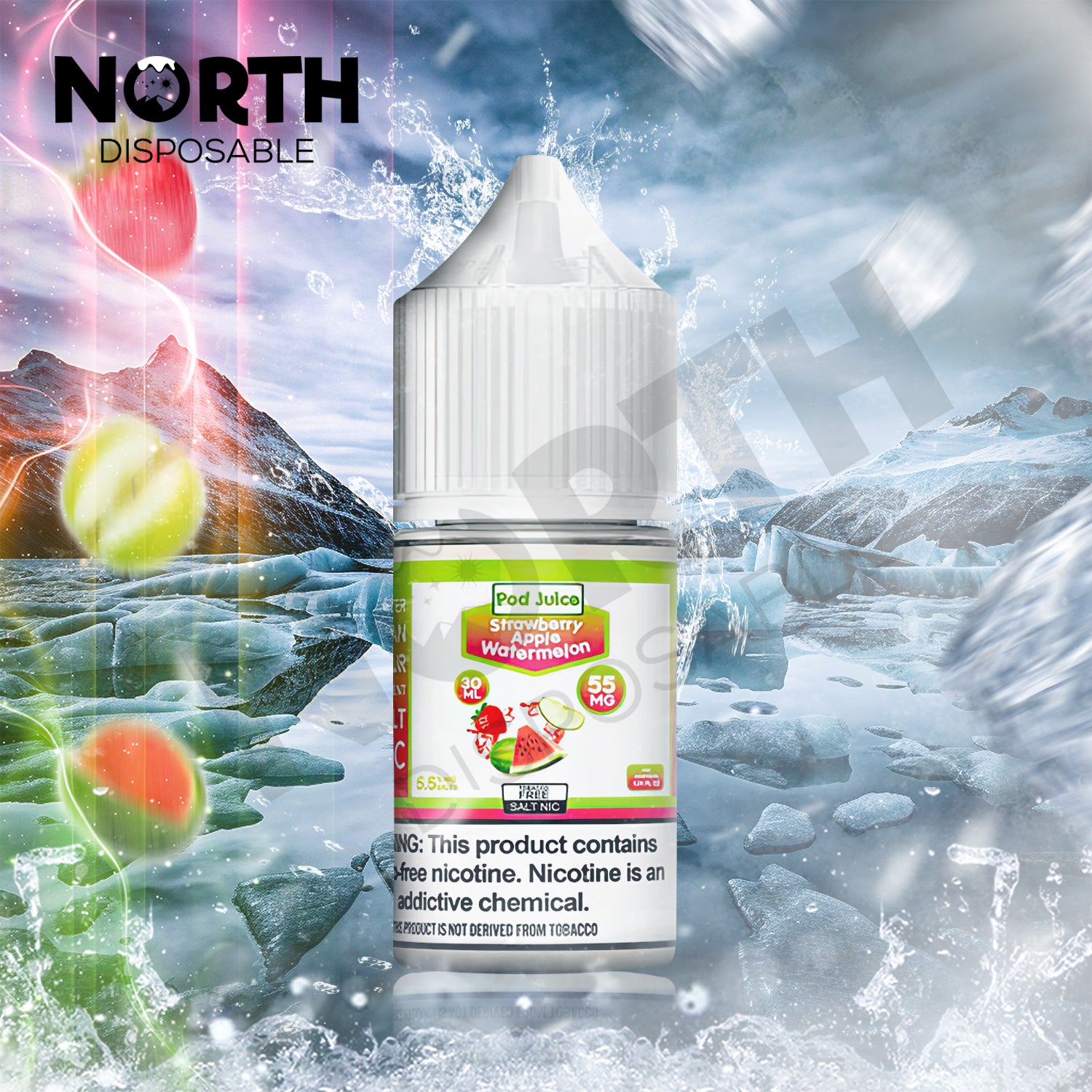POD Juice ICED Synthetic Nicotine Salt E-Liquid 30ML