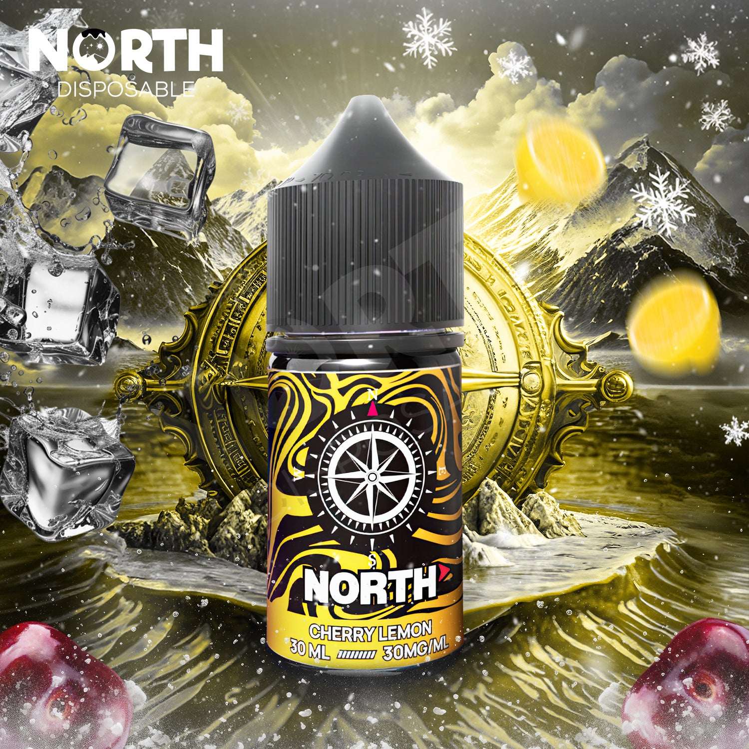 North Nicotine Salt E-Liquid 30ML - Cherry Lemon