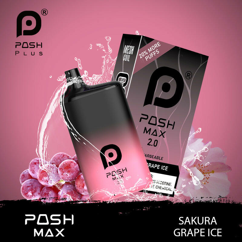 POSH MAX 2.0 5200 DISPOSABLE-SAKURA GRAPE ICE