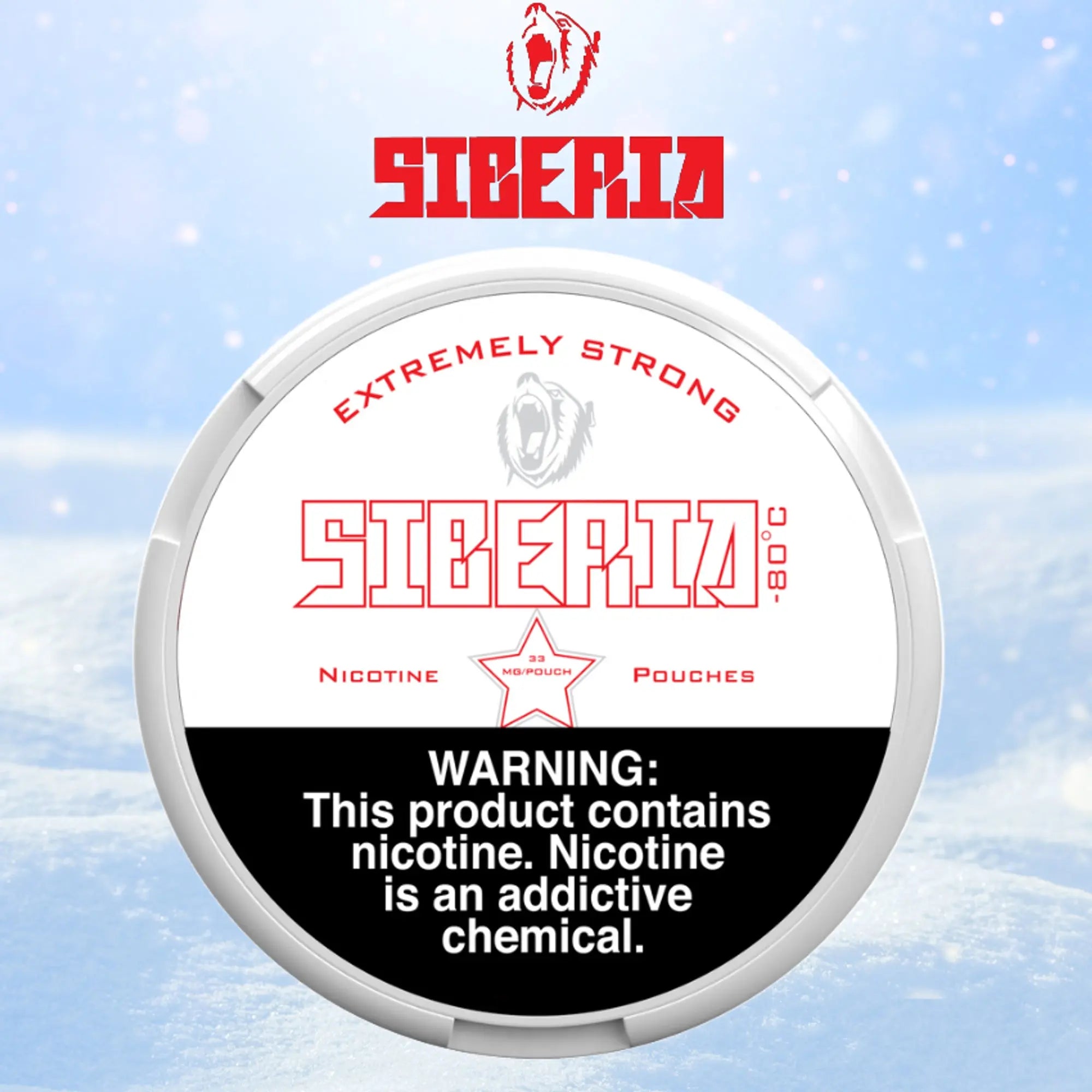 SIBERIA NICOTINE POUCHES REGULAR 33MG SIBERIA