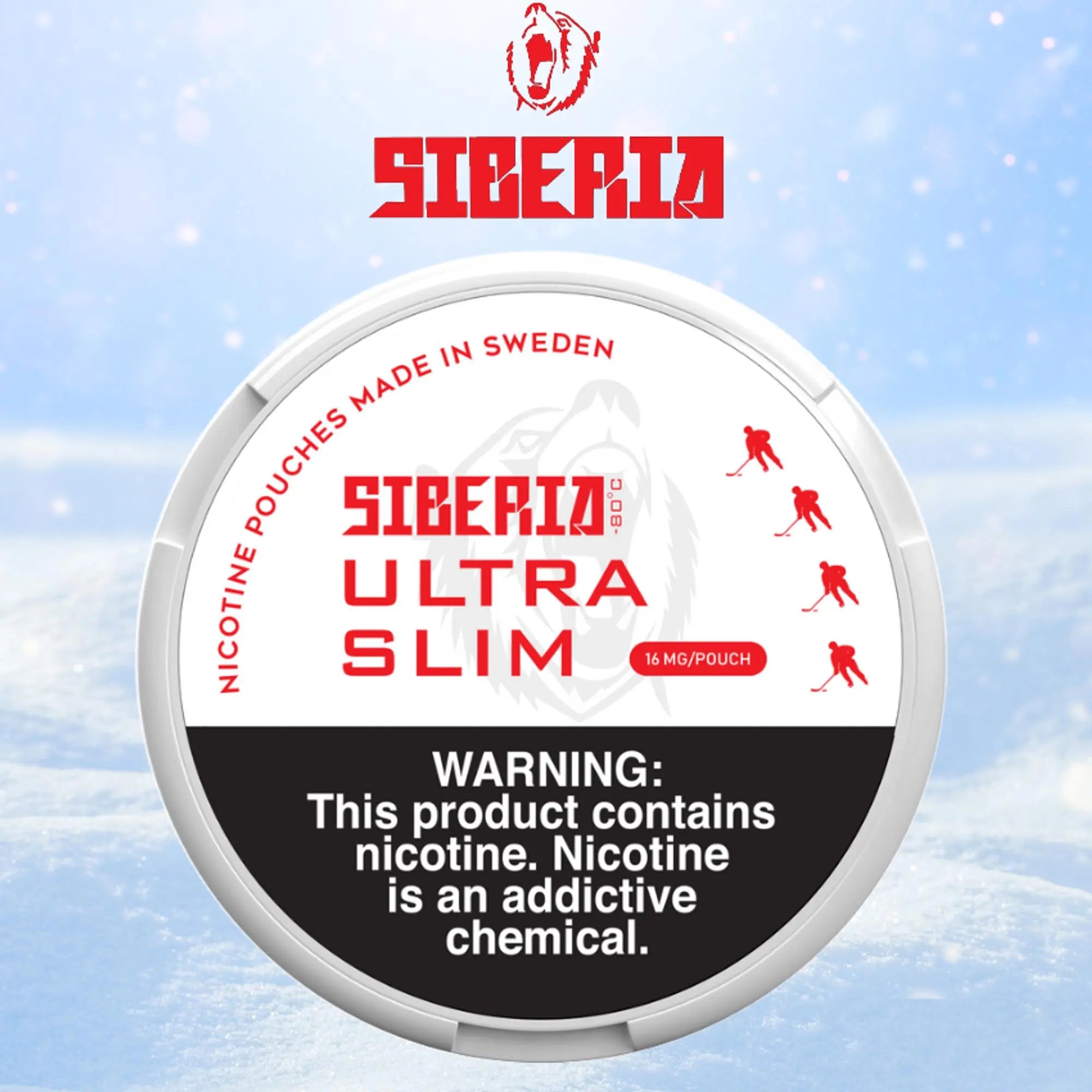 SIBERIA NICOTINE POUCHES ULTRA SLIMS 16MG SIBERIA