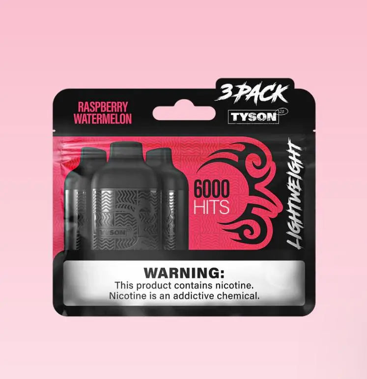 Tyson 2.0 Lightweight 6000 Hits - Raspberry Watermelon 