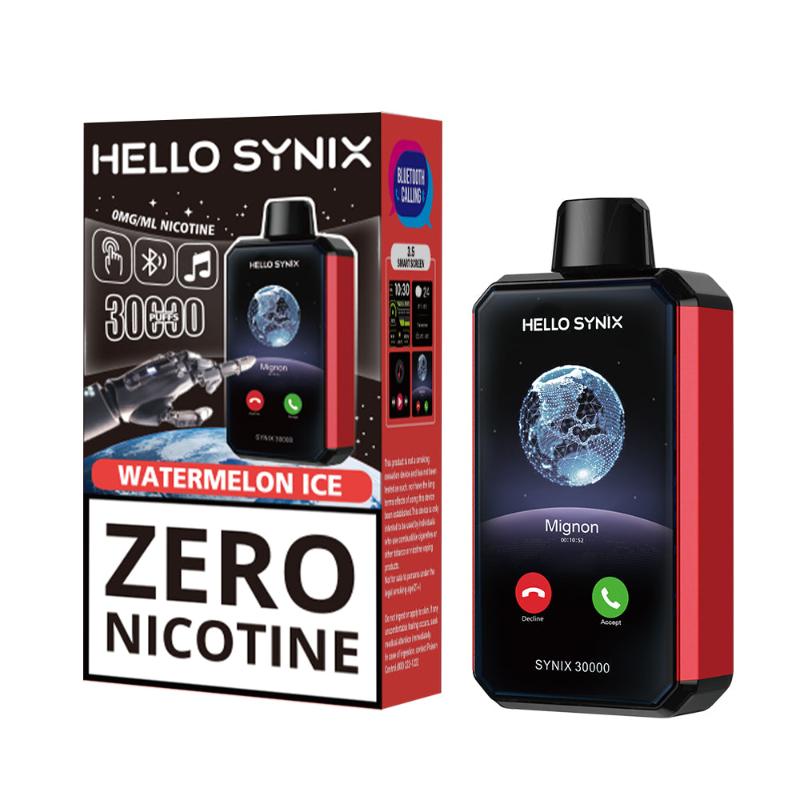 Hello Synix 30K Zero Nicotine Disposable