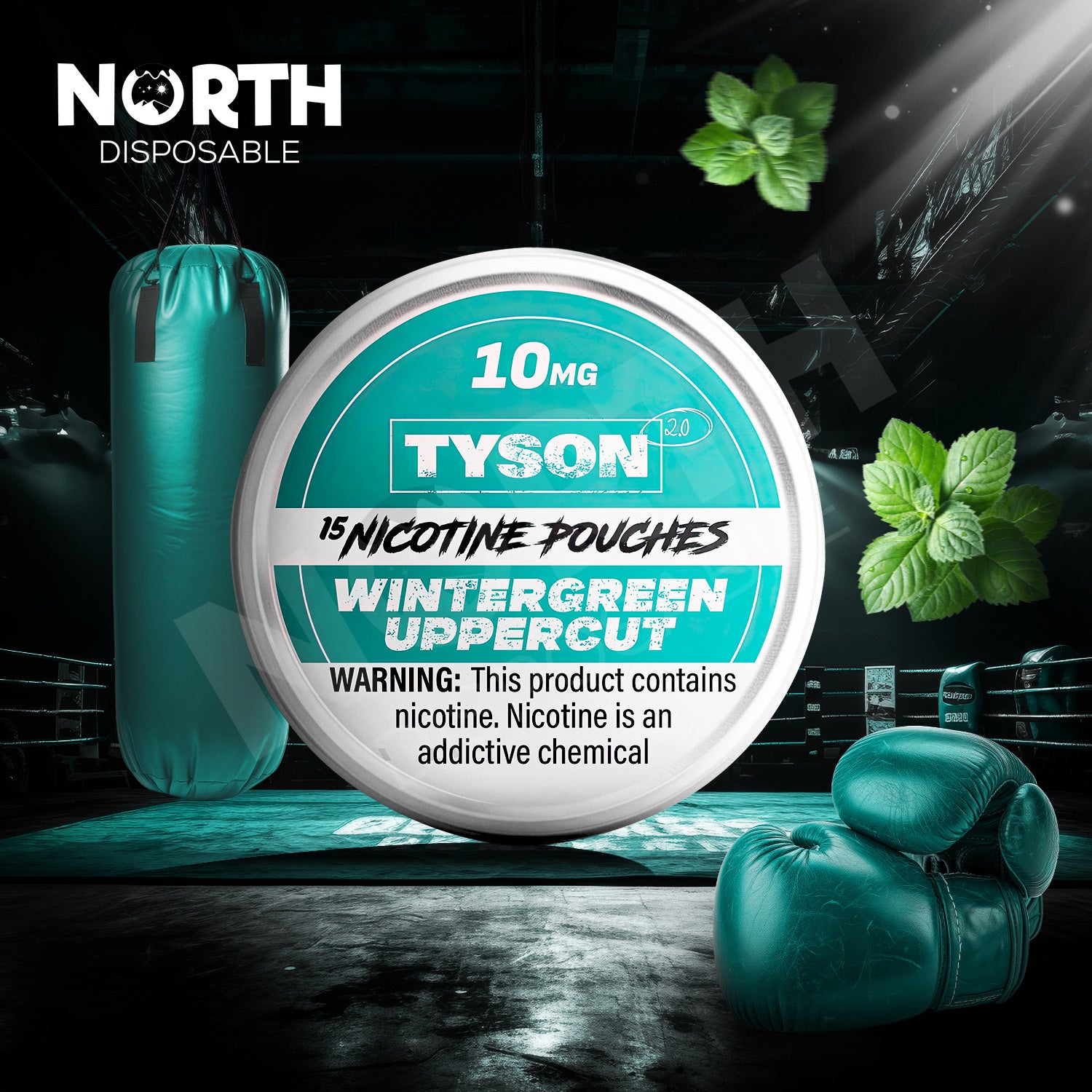 TYSON 2.0 Nicotine Pouches Tyson 2.0 - Wintergreen Uppercut 10mg