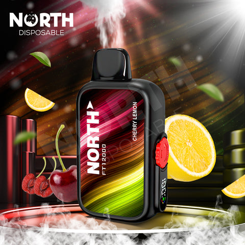 North FT12000 15ML 12000 Puffs Disposable - Cherry Lemon – North ...