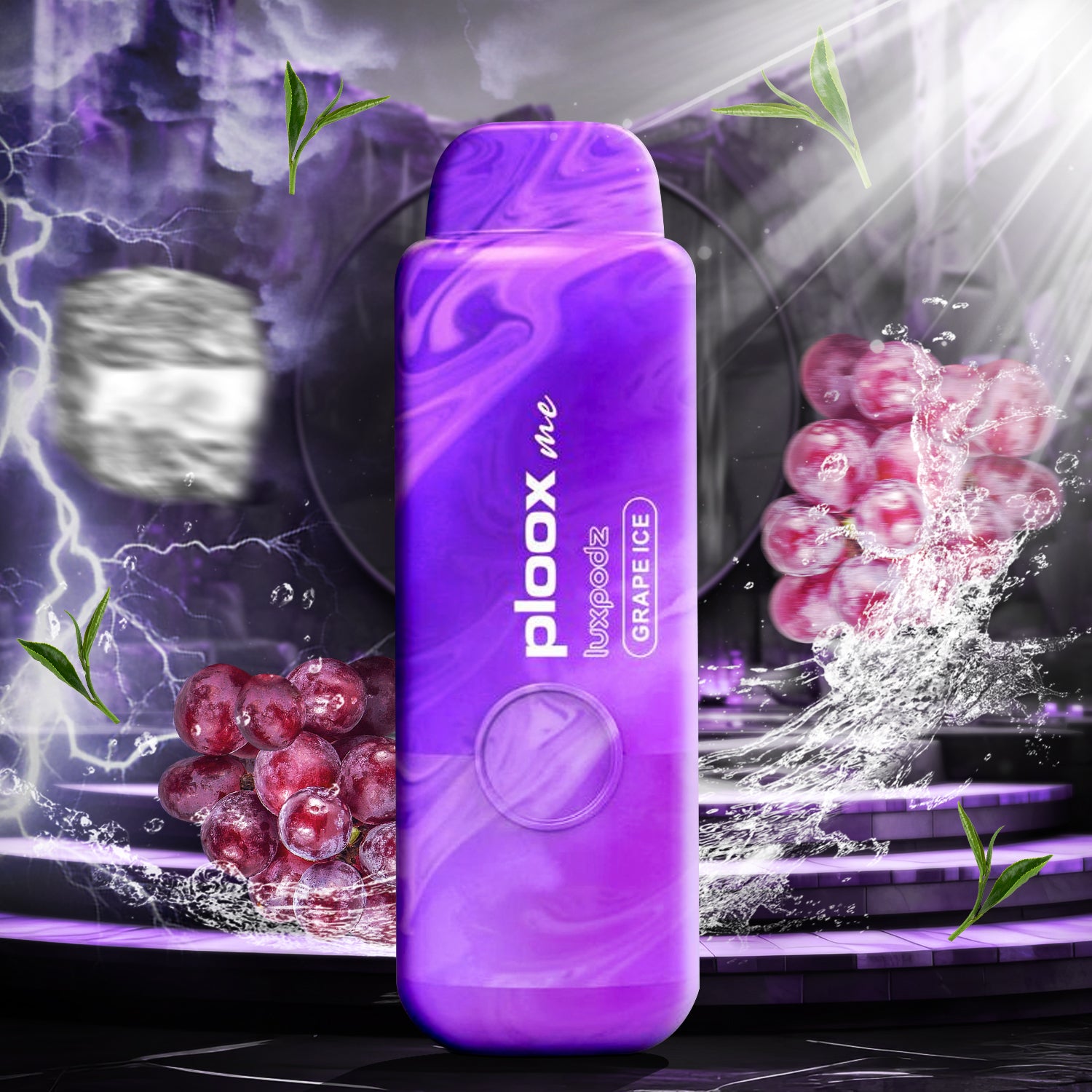 PLOOX ME BY LUXPODZ 3% DISPOSABLE - Grape Ice 