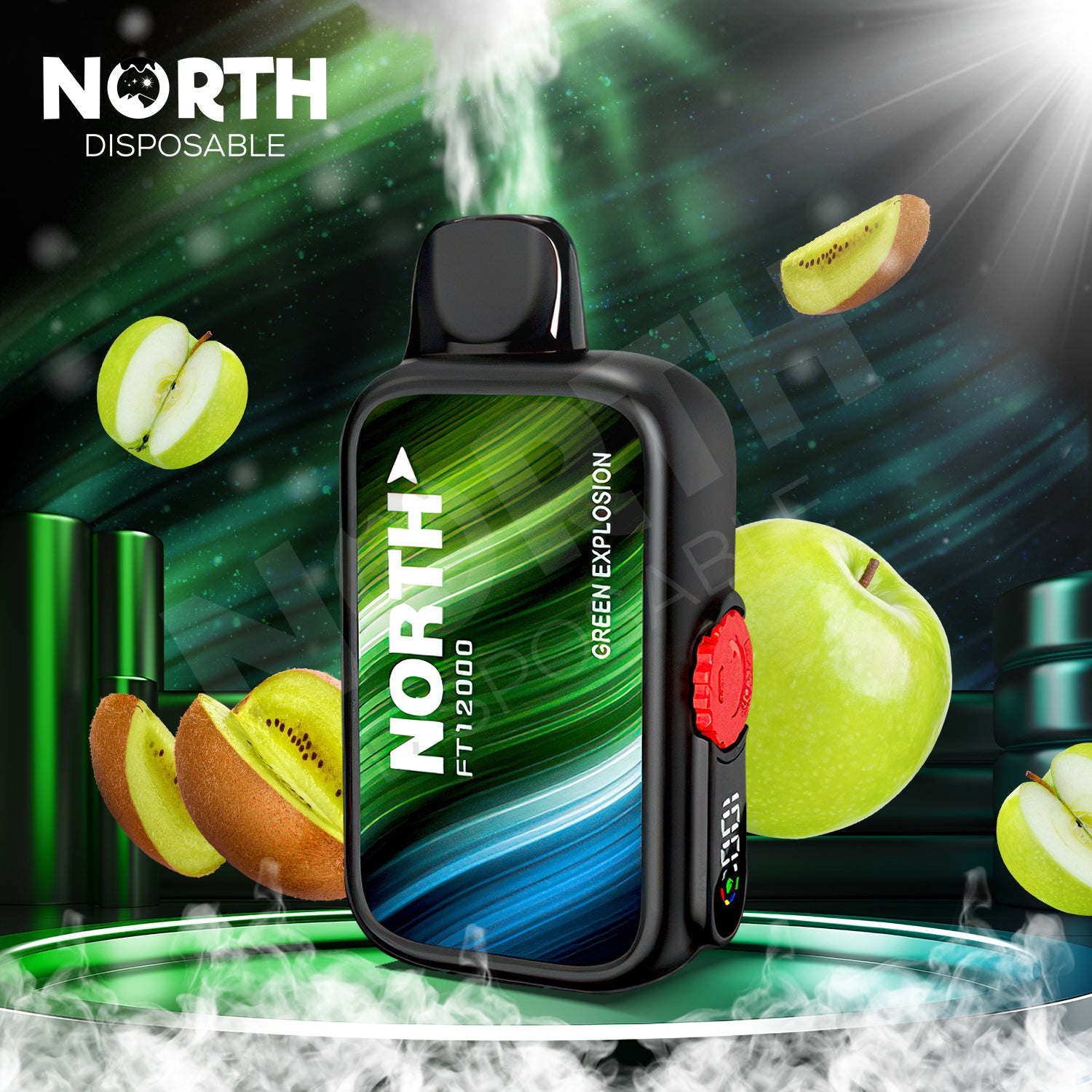 North FT12000 15ML 12000 Puffs Disposable - Green Explosion