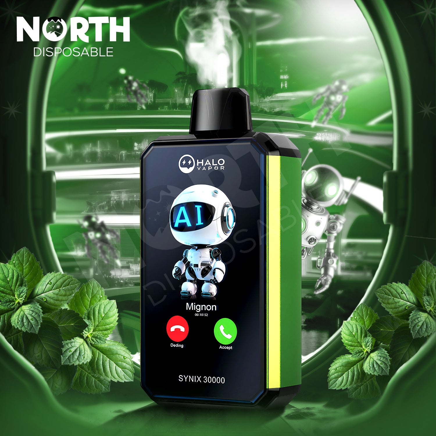 Halo Vapor Synix 30K Bluetooth Vape - Spearmint