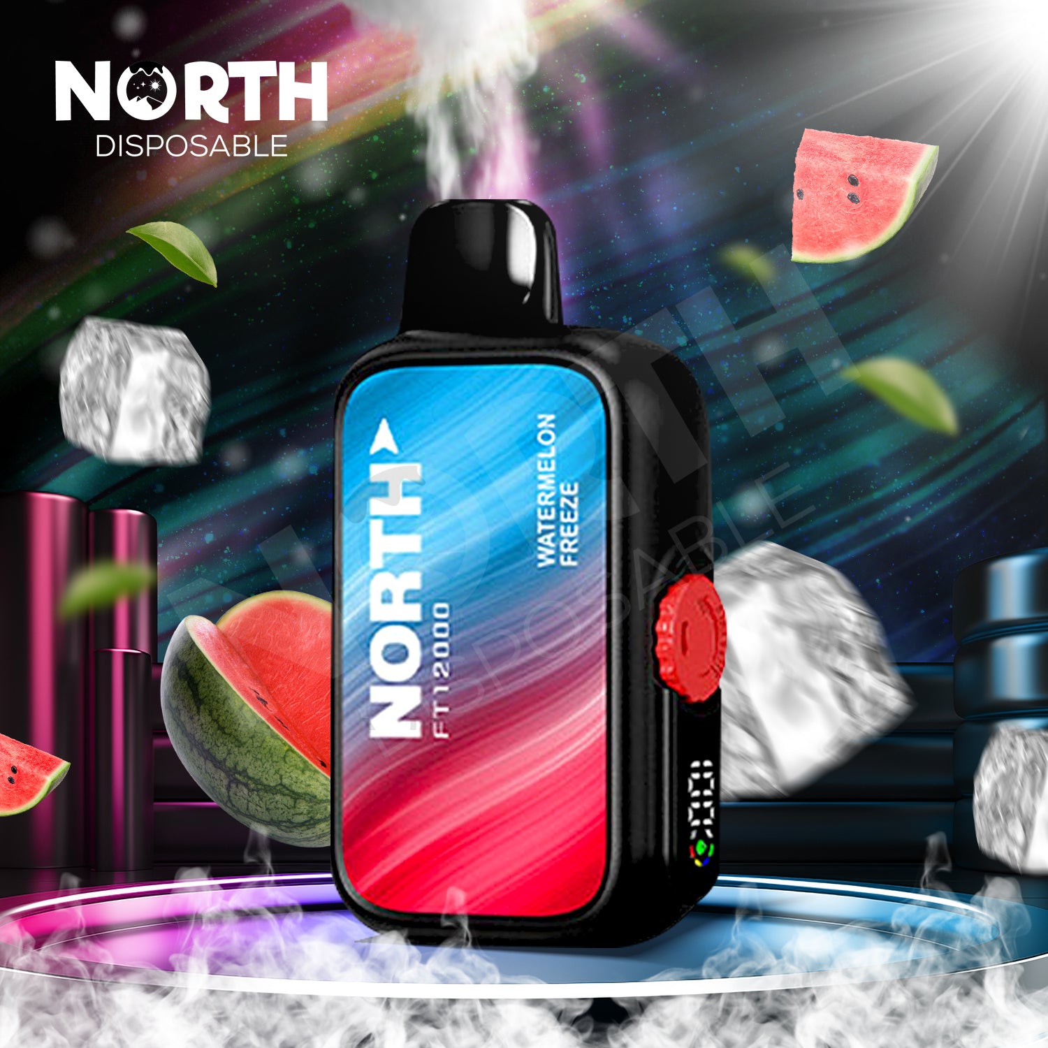 North FT12000 15ML 12000 Puffs Disposable - Watermelon Freeze