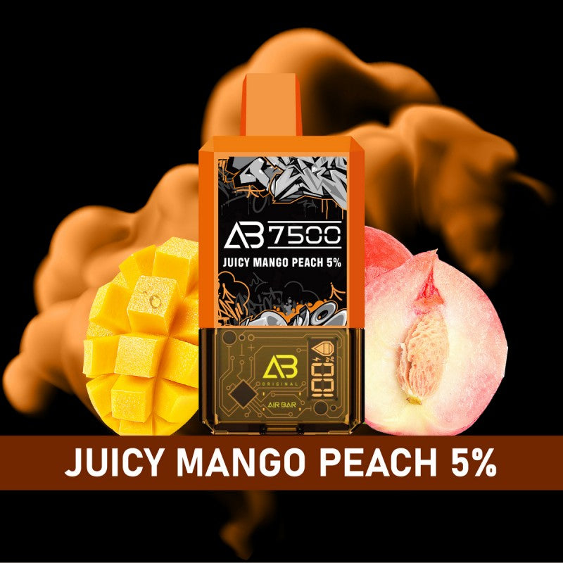 Air Bar AB7500 Disposable Vape - Juicy Mango Peach 